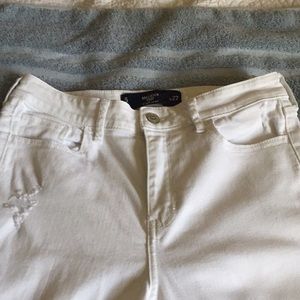 Hollister White Jeans High Rise EUC